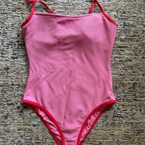 Wild Fable Pink and Red One Piece Swimsuit, size M